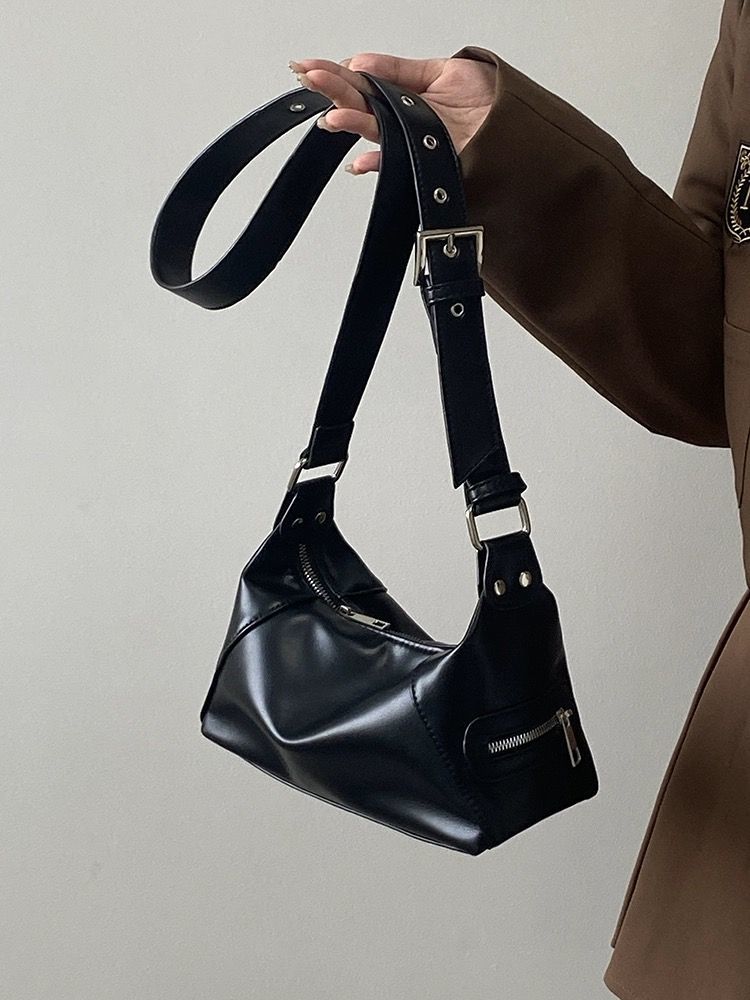 

Vintage Thread Y2k Women s Shoulder Bags Cool Girls Crossbody Bag Underarm Bag PU Leather Female Handbags Fashion Purse