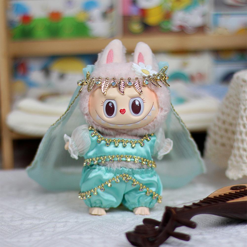 For 17cm Labubu Doll Clothes Fashion Clothes Hoodies Doll Clothes Hoodies Dolls Accessories Cute Decoration Little Cloths
