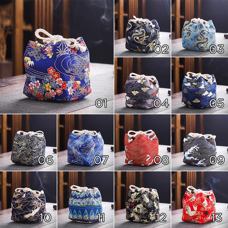 Mehrzweck-Reise-Aufbewahrungstasche für Teegeschirr, Baumwolle, Teetasse, antike Armbänder, Schmuck, Schutzhülle, japanisches Mittagessen, Geschenk, Dekorationstasche