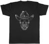 Skull Cowboy Unisexs TShirt Wild West Sherrif Tee Gift