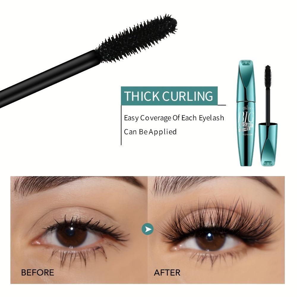 10ml Volumizing Mascara, Volumizing and Lengthening, Long Lasting Smudge Proof, Thick Curly Eyelash Maker, Black Eye Makeup for Women
