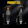 4X Mini Motorcycle LED Turn Signals Blinker Light Indicator Amber Lamp Universal