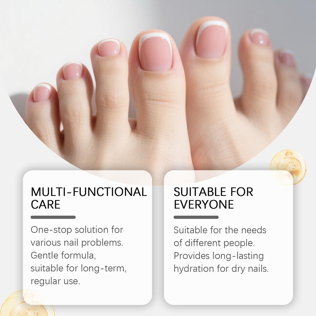 Fungal Nail Hands And Feet Soft Nail Inlaid Nail Thickening Bright Nail Furrow Gray Nail Care Patch 21pcs