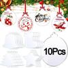 10Pcs Star Christmas Tree Hanging Pendant Multishape Clear Circles Discs  Home Party Supplies