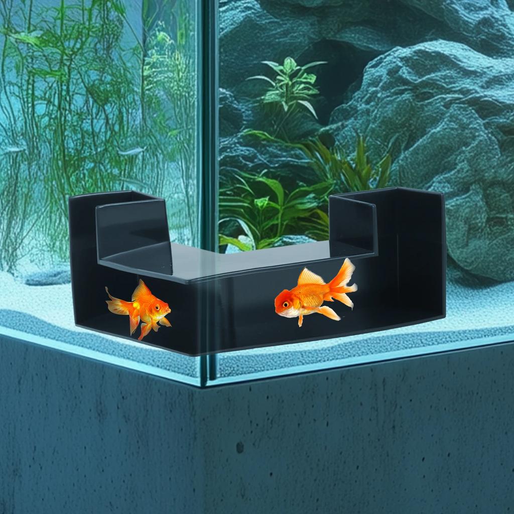 1/2Pcs Shrimp Cave Aquarium Tunnel Corner Aquarium Cave L-Shape Hiding Viewing Tunnel Fish & Shrimp Play Hideout for Fish Tank