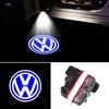 2 For VW Touareg GTI MK6 Golf 5 6 7 Passat B6 B7 B8 B9 Jetta MK7 R LED Car Door Projector Welcome Ghost Shadow Light Accessories Zw4