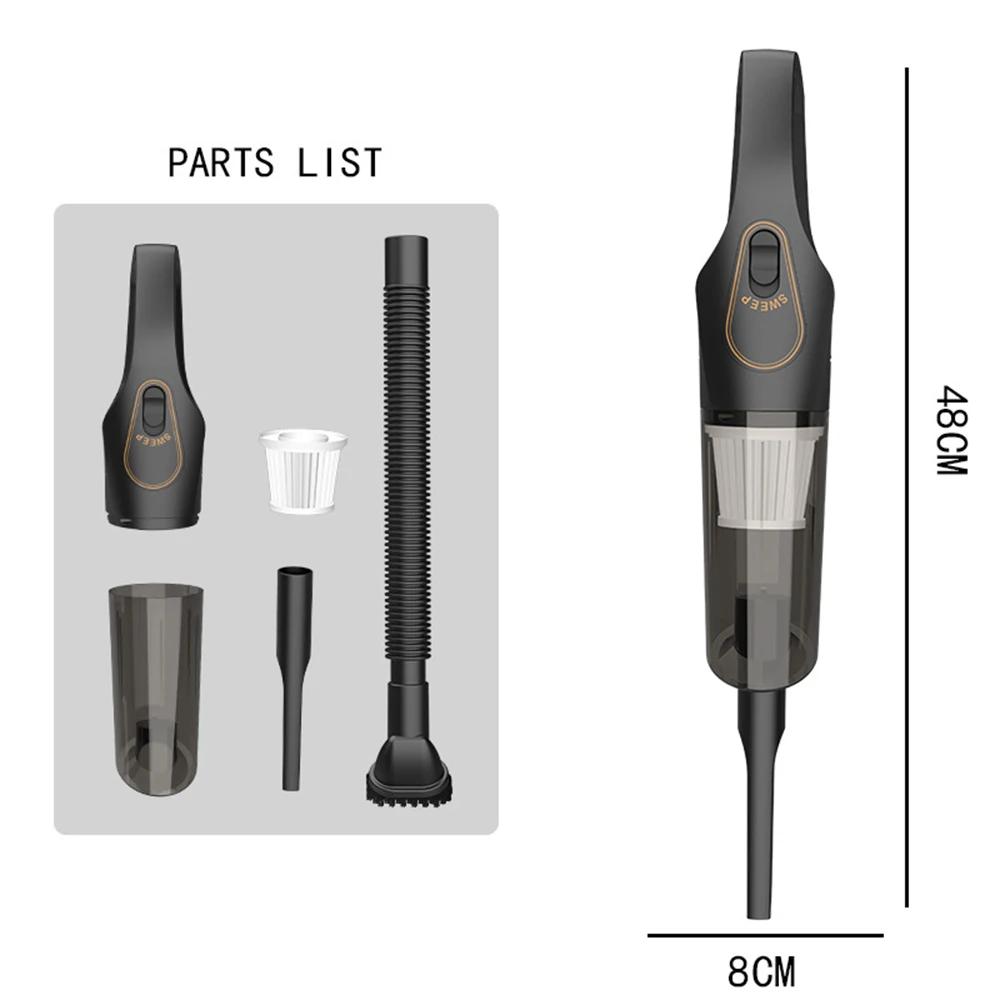 

Портативный беспроводной автомобильный пылесос, бытовой малогабаритный мощный бесшумный пылесос, ручной мини-пылесос