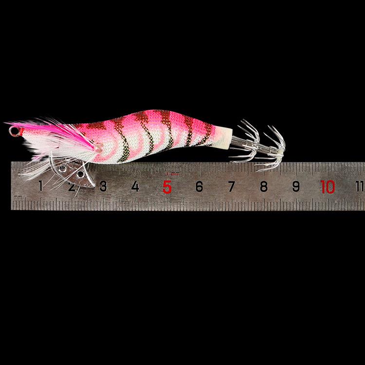 Plastic Hard Bait Shrimp Set Lure Fishing Supplies Fishing Gear Bait 2.0 Squid Hook Luminous Shrimp Fishing Gear Bait