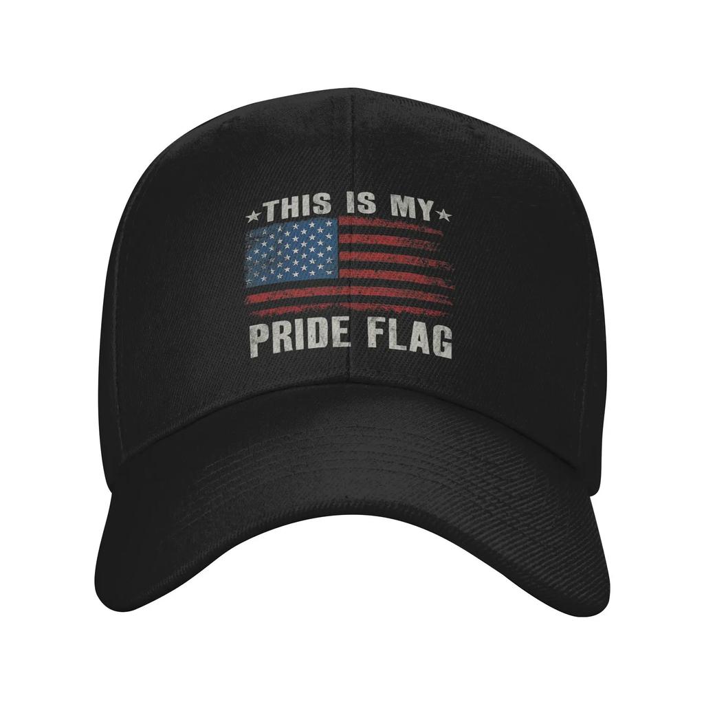 Unisex This Is My Pride Flag USA America Th of July Merch Baseball Cap Snapback Hat Retro Formal Headwear Adjustable