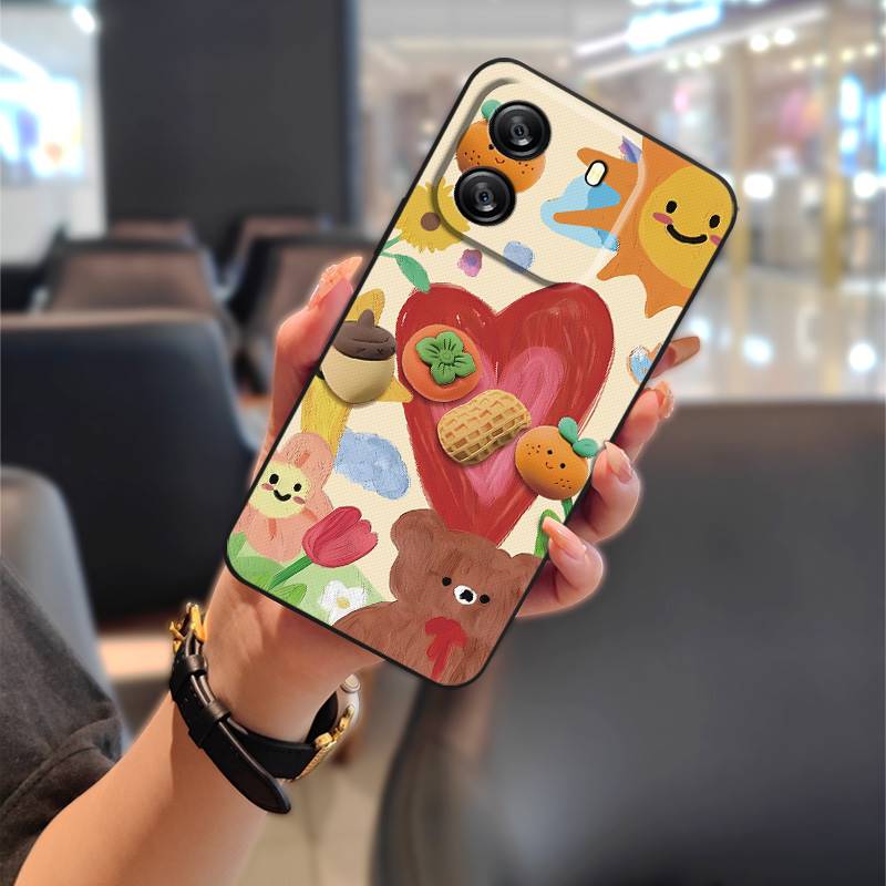 Cartoon Full wrap Phone Case For Blackview Wave 6C Soft case Durable Graffiti Silicone Shockproof Anti-dust Waterproof