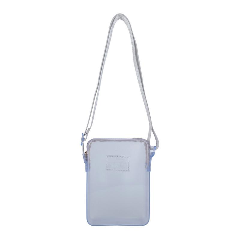 Fashionable PVC Messenger Bag Transparent Shoulder Bag Waterproof Square Bag Handbag Phone Bag Women Lipstick Key Storage Bag