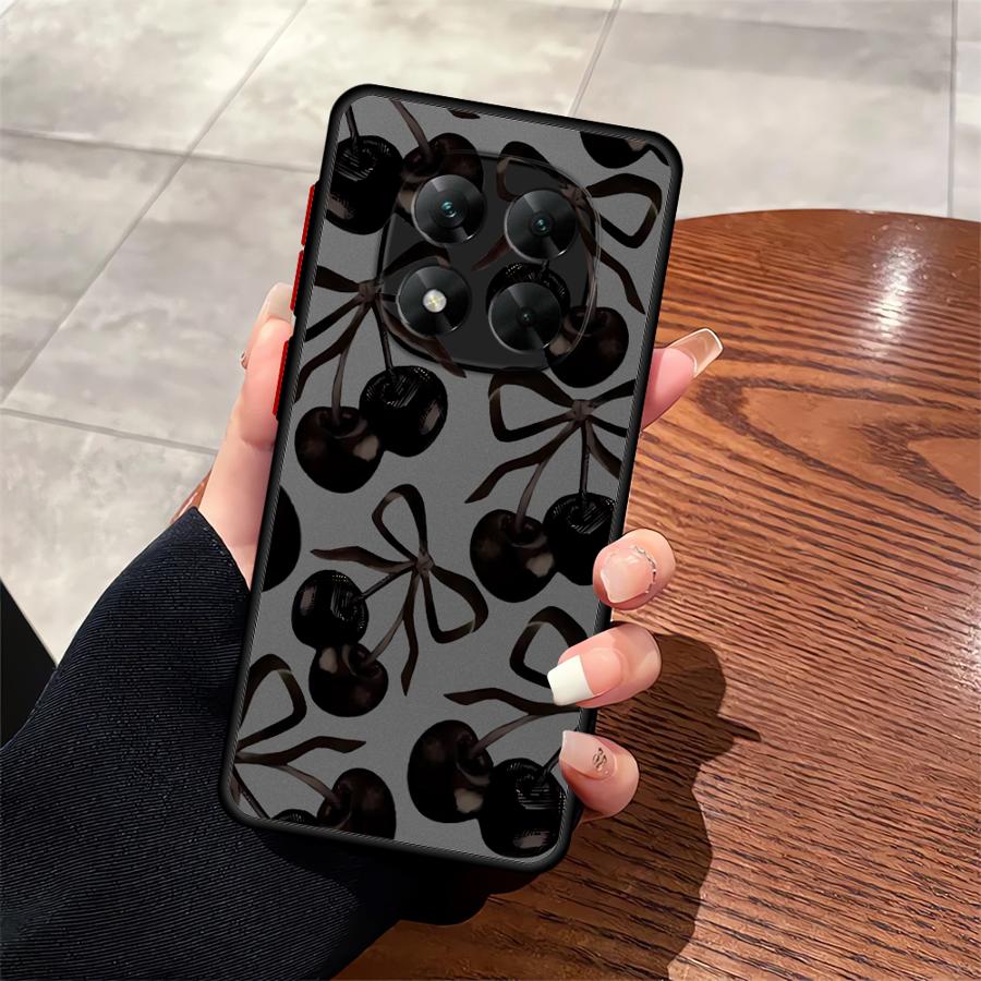 Case for Xiaomi Redmi Note 14 12 13 Pro Plus 10 9S 11 13C 14C A4 Funda Back Phone Cover Stylish Cherry Pattern