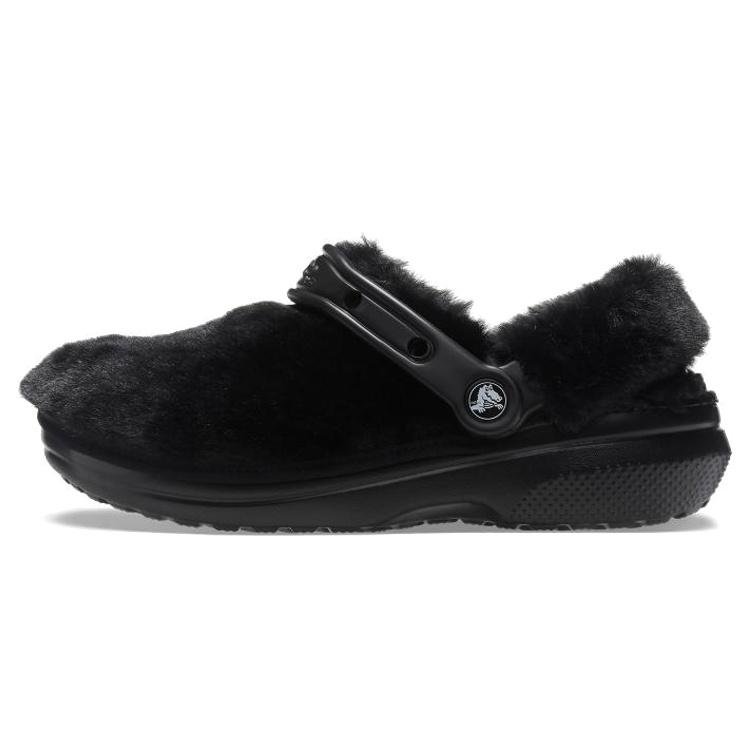 Crocs Classic Fur Sure Slip On Clogs  Black  Men s 207303-001 EU 36-37