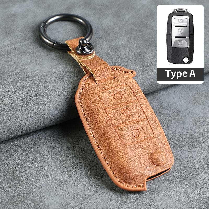 For BAIC WEVAN m35 M30  M20 HYOSOW S3 s3l20 M30S S6 S2 S5 Bispeed t5 Leather Key Cover Keychain Key Case Car Key rope Keyring