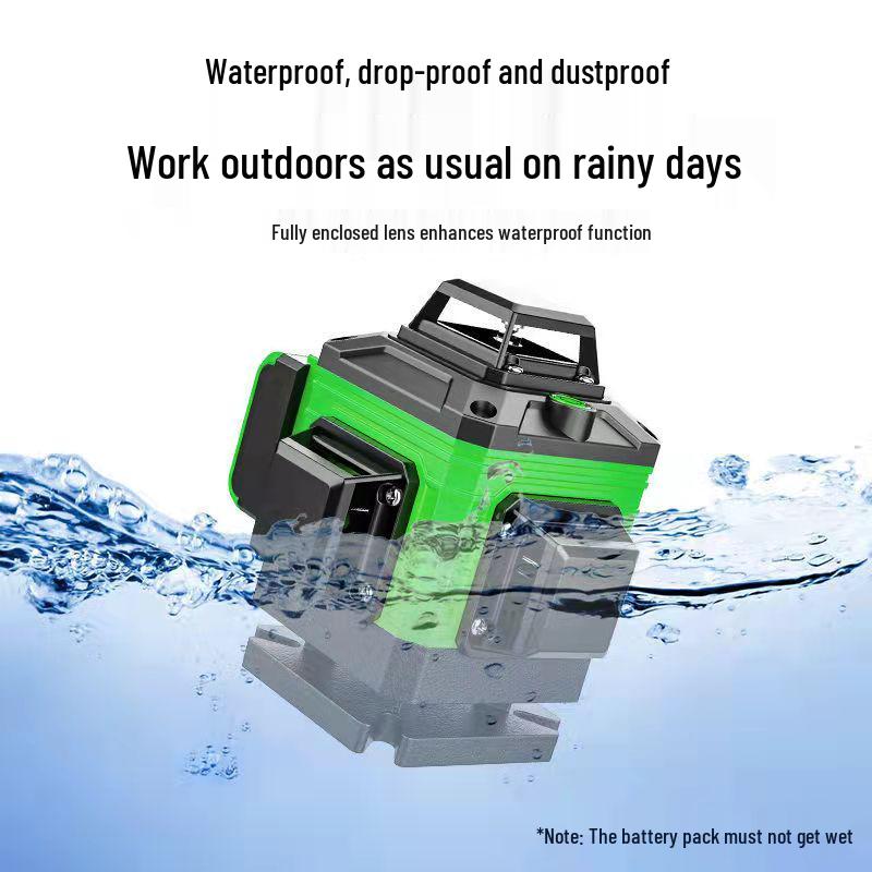 12-Line Green Laser Level: High-Precision, Strong Light, Automatic Wall/Floor-Sticking Instrument