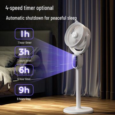 USB Rechargeable Desktop Fan with Digital Timer & Long Battery Life - Ideal for Bedroom & Office