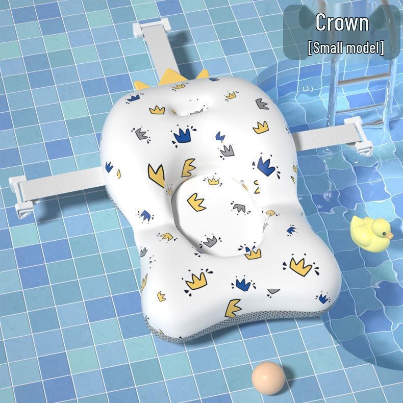 Non-Slip Baby Bathing Pad with Pocket for Newborns