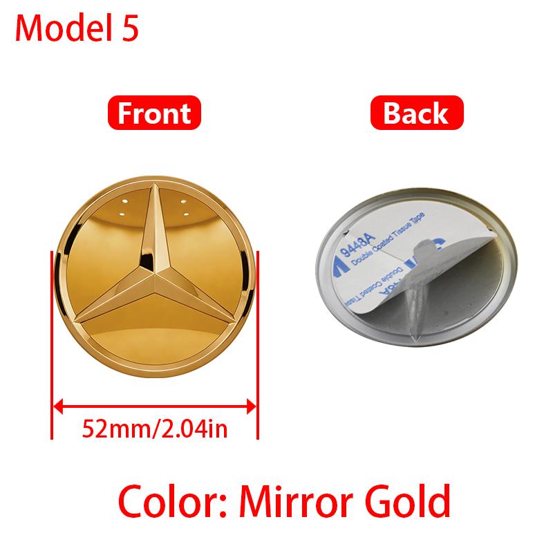 OFK3 Car Styling Logo Steering Wheel Center Badge Logo Sticker For Mercedes Benz AMG W204 GLC CLA W205 W203 W206 W253 Car Ornaments