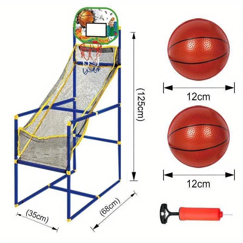Non-Toxic Enjoyable Arcade Basketball Game Set - Indoor/Outdoor Dual Play Easy Setup With Pump & Balls Ideal Holiday & Birthday Gift