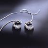 Premium French Diamond Wave Ear Clips Earrings Women'S Niche Cold Wind Versatile Temperament Earrings