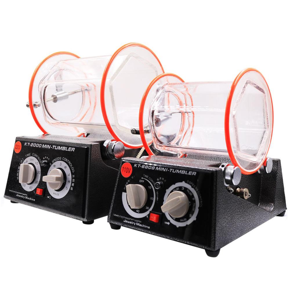 Jewelry Tumbler Polisher 3KG 6.6Lb Mini Rotary Barrel Polishing Machine Bidirectional Rotation