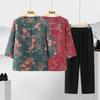 Past Women's Autumn Floral Print Two-Piece Casual Set