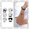 Wasserdichter 2D Kräuter Manga Tattoo Aufkleber - Süß, Realistisch, Langlebig für Männer & Frauen