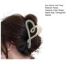 Women Hair Claw Transparent Matte Texture Heart Shape Hair Clip Back Head Shower Hair Claw Hair Accessories