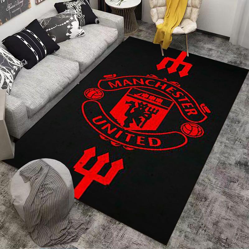 Tappetino per pavimenti design Manchester United, adatto come tappetino antiscivolo per il soggiorno o il divano della camera da letto