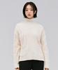 CHASECULT Women'S V-Neck Cable Sweater - Ivory