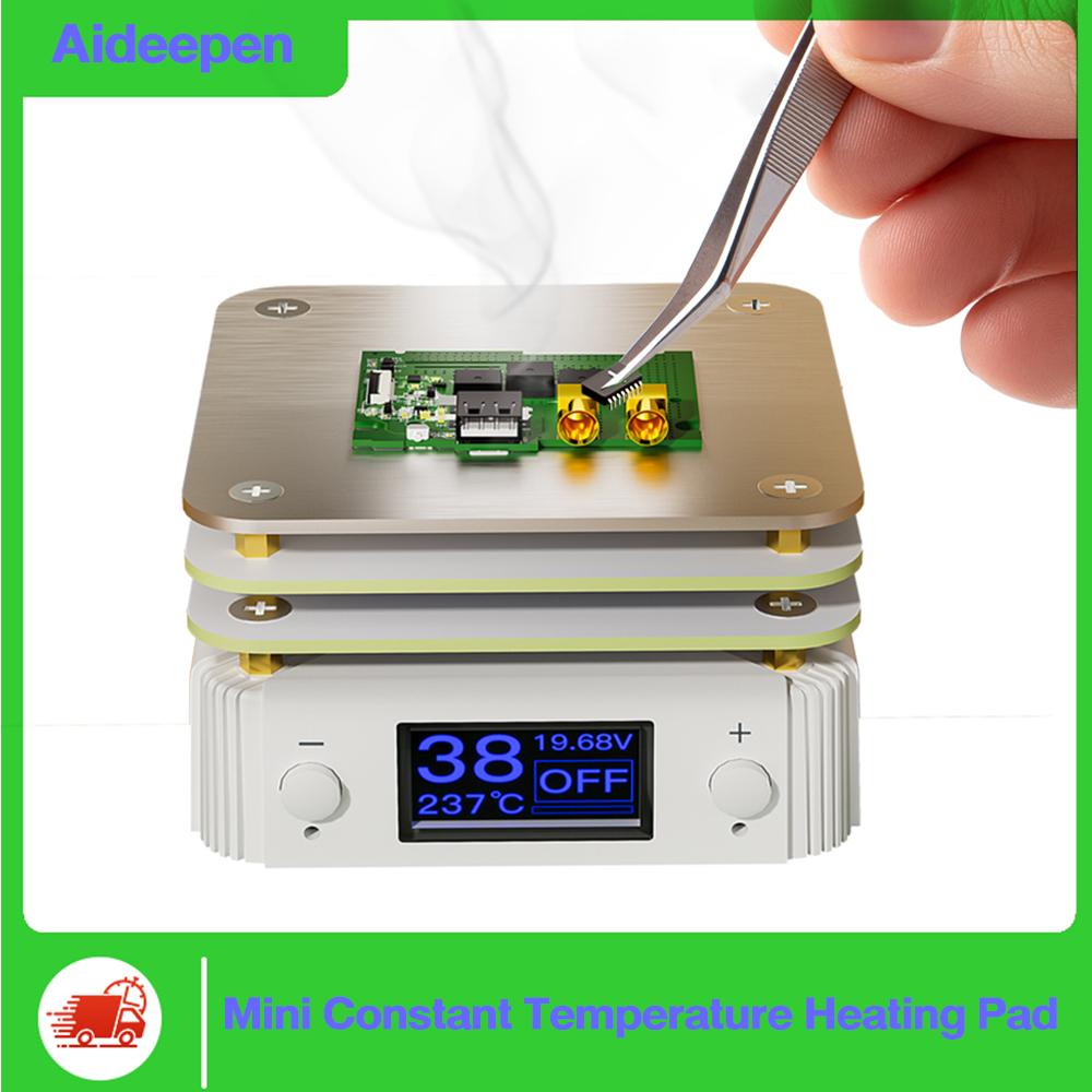 Mini Heating Plate PD 65W Digital Temperature Control 10-240°C Type-C Portable Preheater for PCB SMD Soldering & Repair