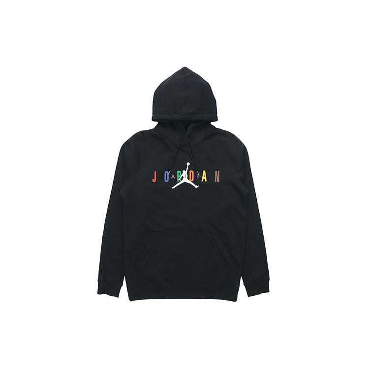 Jordan Air Sport DNA HBR Applique Pattern Fleece Lined Knitted Fabric Pullover Sweatshirt Men s Black CT6293-010 XXL