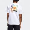 Adidas Originals Trefoil Casual Print Crew Neck T-Shirt Men Tops White GN3906