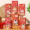 6Pcs 2026 Year Of The Horse Red Envelopes Cartoon Luck Money Bag Spring Festival Bless Pocket Red Packet New Year Gift