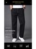 Men's Wide Leg Pure Cotton Workwear Pants - Breathable, Straight Leg Sweatpants for Spring and Autumn