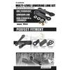 NICECNC Motorcycle Multi-Level Adjustable Lowering Link Kit For 2024 Suzuki DR-Z400 DR-Z400E DR-Z400S DR-Z400SM DR-Z4S 2000-2024