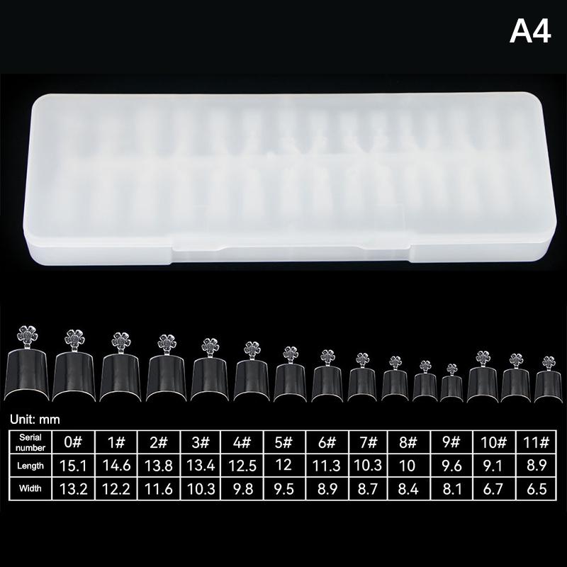 Clear Super D Arc Long Press on Nails Full Cover Gel Tips Nail Art Capsule Extensions for DIY Nail Salon