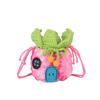 Trendy Knitted Pineapple Shoulder Bag With Phone Pocket For Urban Outfits