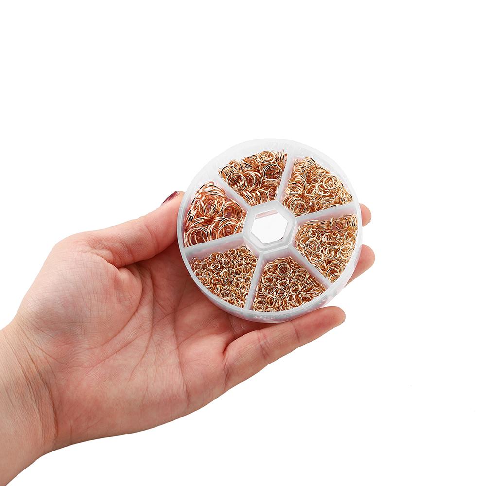 1050pcs Open Jump Rings  4/5/6/7/8/10mm Split Rings Connectors for DIY Necklace Bracelet Jewelry Accessories
