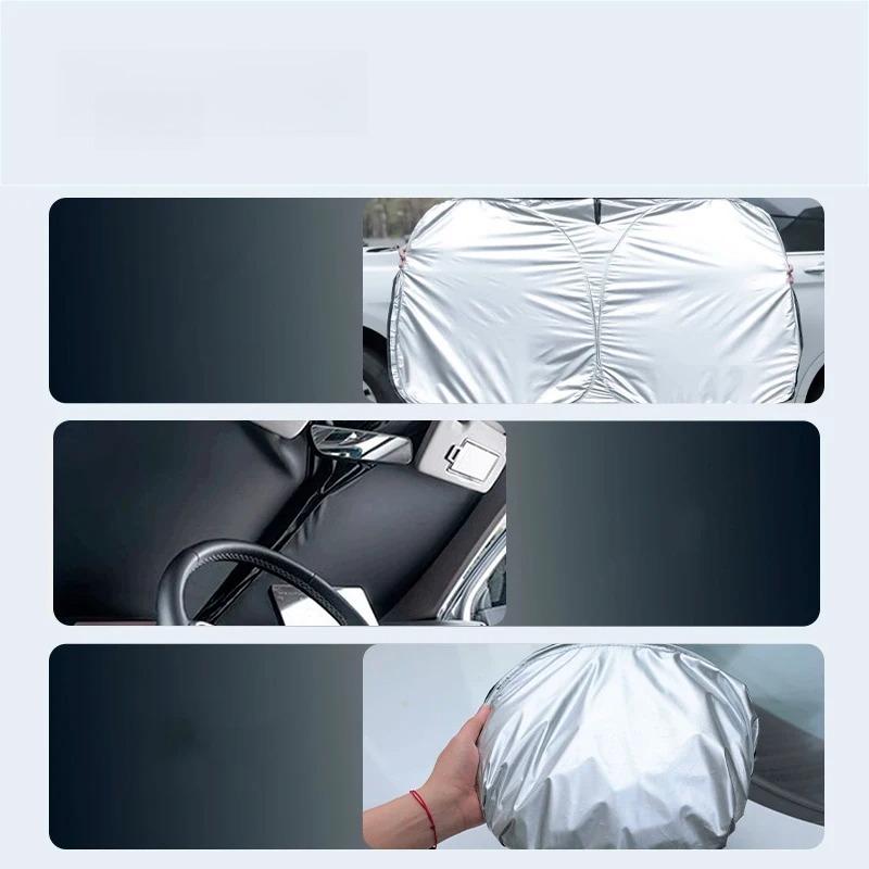 For Geely EX5 Galaxy E5 2024 2025 2026 Car Foldable Car Sun Visor Front Windshield Sunshade Heat Insulation AccessoriesWindshield Sunshades 1