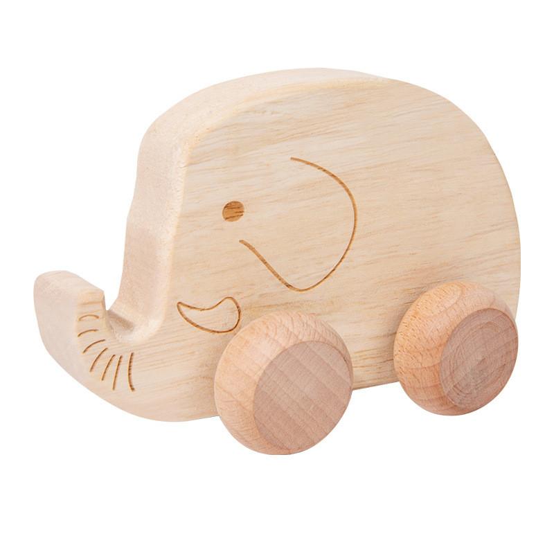 Baby Wooden Push Car Educational Toy For Infants And Toddlers