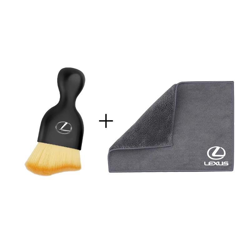 WDM2 2026 Hot Interior Stickers 1Pcs Suede Fleece Microfiber Towel Car Cleaning Rag Cloth For Lexus LS LC RZ IS350 ES300 GS350 CT200h