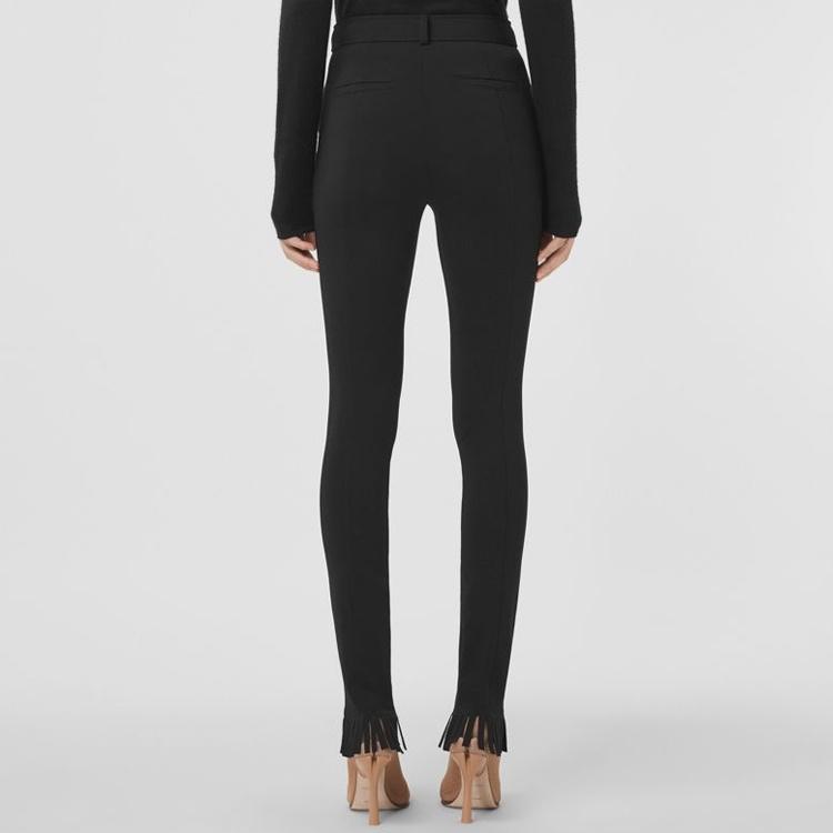 Burberry high-waisted fringed-edge leggings Women's 80473511