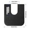 6pcs Adjustable U Shape Toilet Training Mats for Boy,Elderly Washable Bathroom Rugs Commode Mats Quick Installation