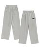 URBANAGE [Non-Fleece Or Fleece] Daily Standard Wide Pants Melange Grey