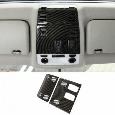 For BMW X1 E84 2010-2015 ABS Carbon Fiber Front Reading Light Lamp Frame Trim