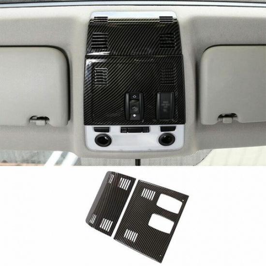 Для BMW X1 E84 2010-2015 ABS Карбоновое волокно Передняя лампа для чтения Рамка отделки