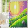 Anime Shower Curtains Ocean,Bathroom Curtain,Shower Curtains for Bathroom,Bath Curtain,72x72 Inches