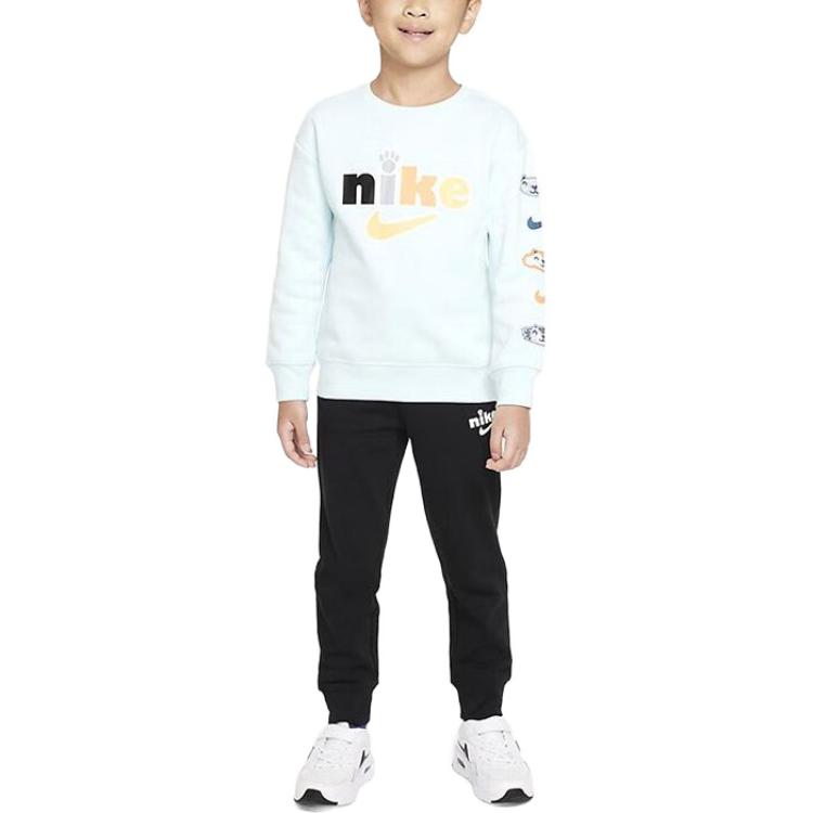 Nike Παιδικό Πλεκτό Αθλητικό Παντελόνι Casual Μονόχρωμο Μέση Κανονική Στενό προς τα Κάτω Φλις Παχύ Μαύρο Παιδικό Κάτω Μέρος FD4985-010