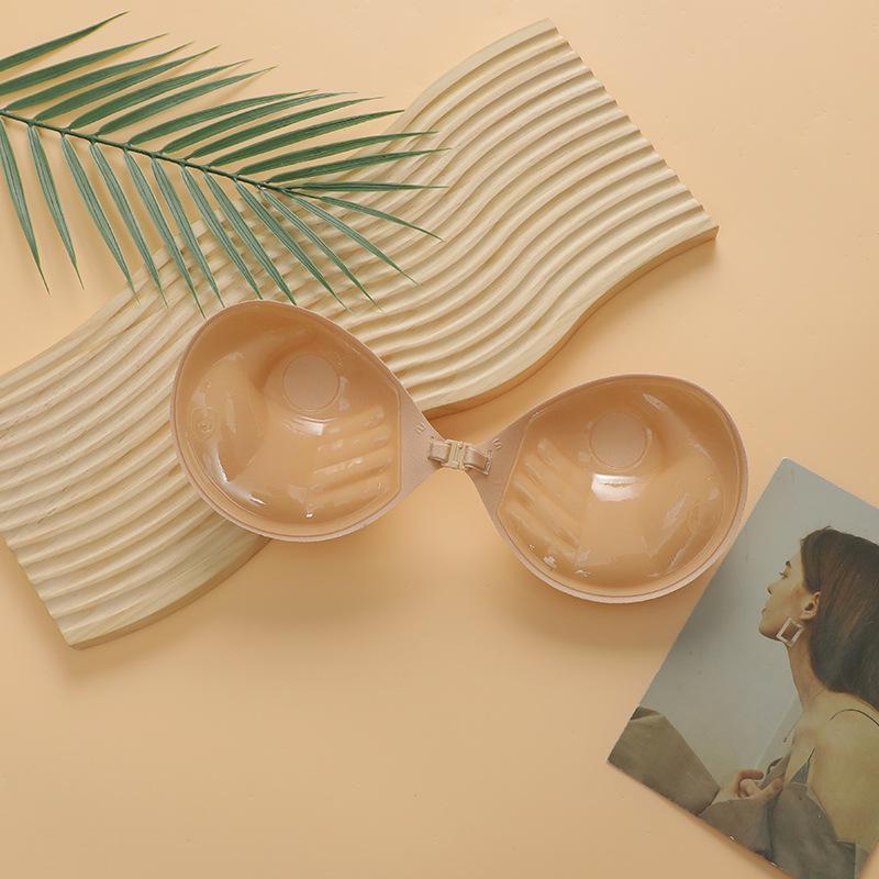 

Силиконовый невидимый бюстгальтер без бретелек: Круглые накладки на грудь с поддержкой ладонью для свадебных и вечерних платьев. B бежевый